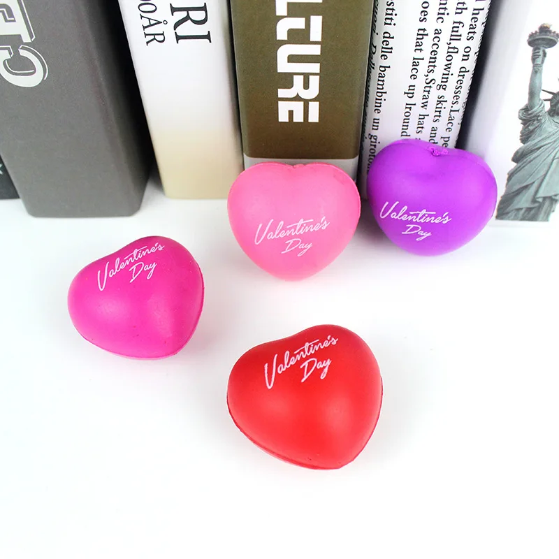 BSBH custom heart stress ball Mini Red Custom Logo Gift PU Foam Stress Ball