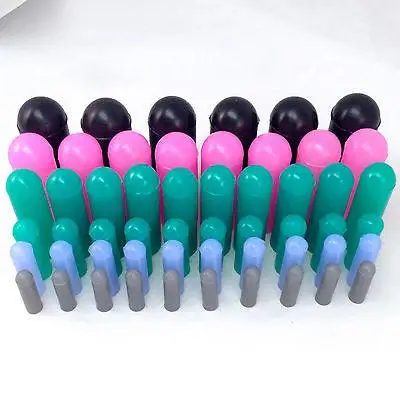 54PC HIGH TEMP SILICONE RUBBER PROTECTIVE END CAP KIT POWDER COATING PAINTING