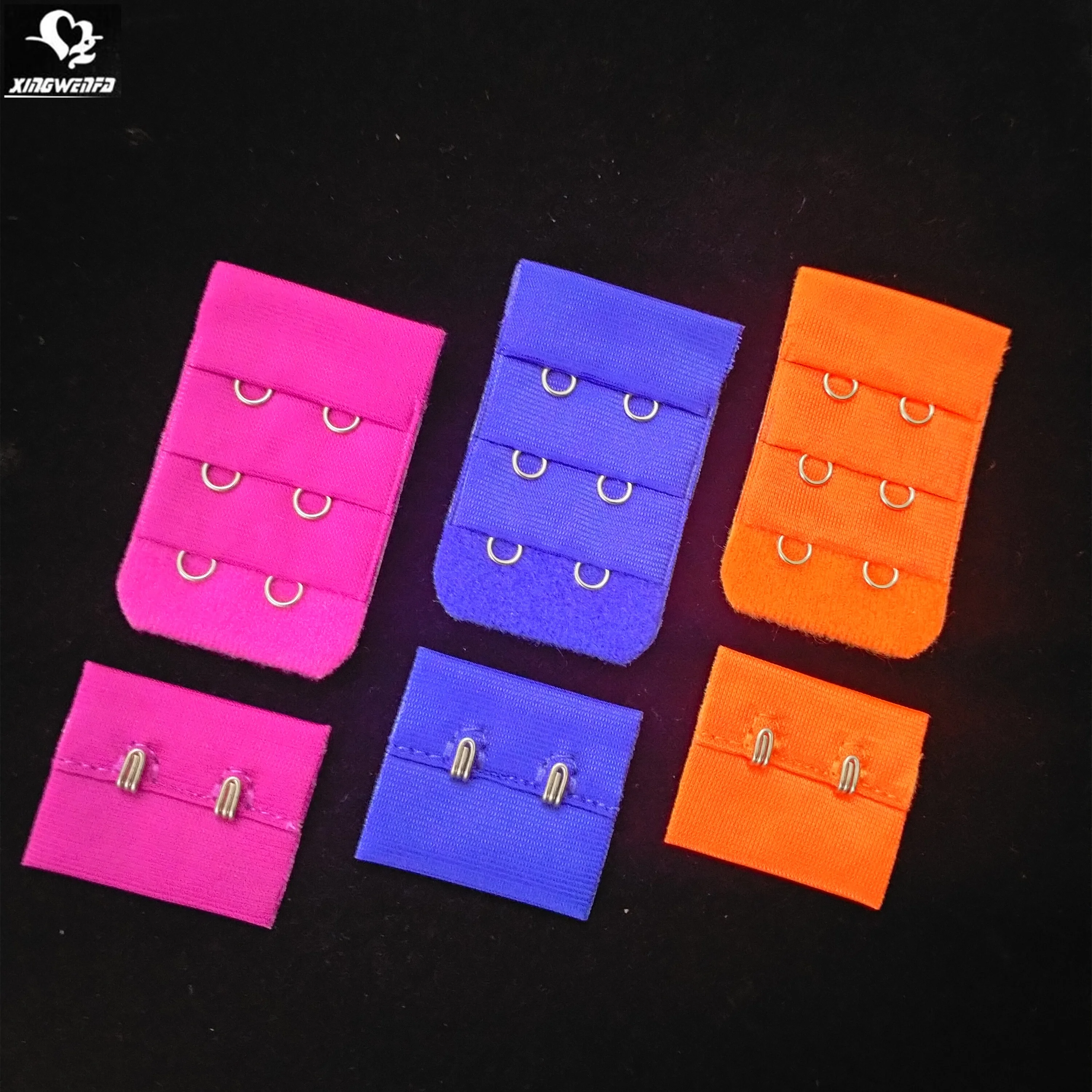 3*2 32mm  good quality polyester Bra hook and eye tape with stainless steel hook and eye closure