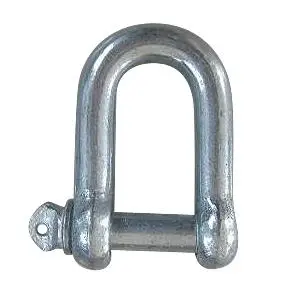 Free Forged European Type Shackle Dee Shackle Electro Galvanized Shackle Q235 Carbon Steel