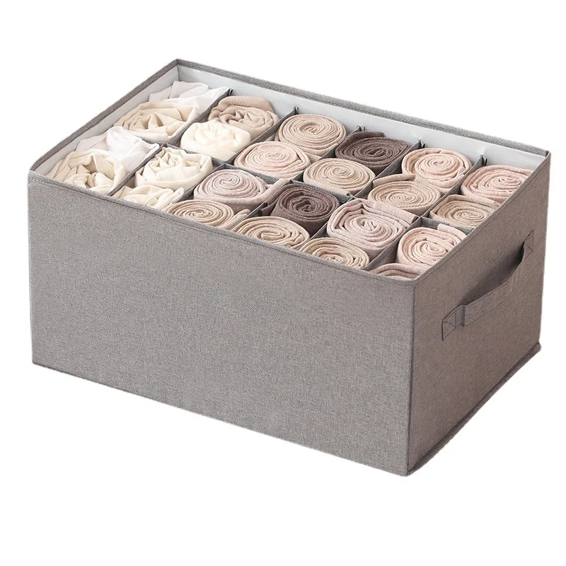 Large Capacity Storage Box Divider Wardrobe Organization Bedroom with PP Board Handle Clothes Organizer