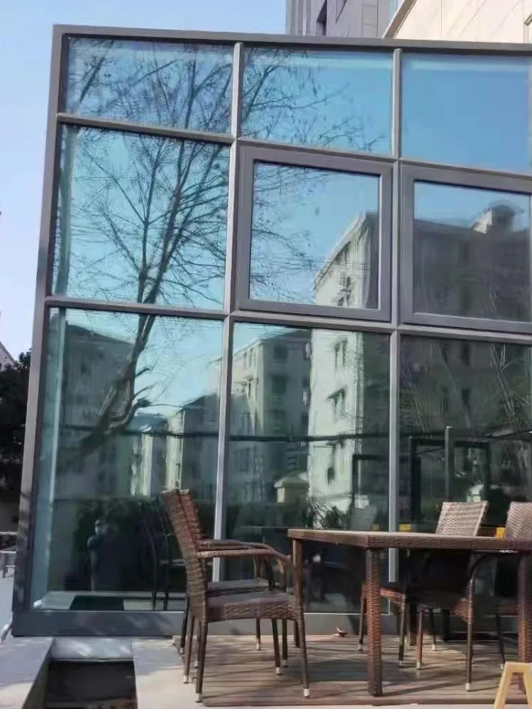 VLT15% decorative protective glass stained mirror film sun control window film