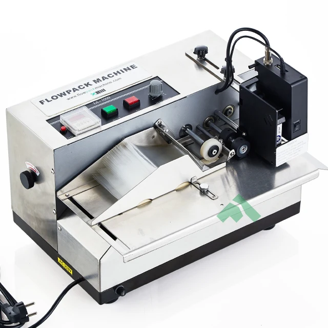 part no and newest date code d/c, marqueur de date et de code bar, automatic date code printing machine for lastic