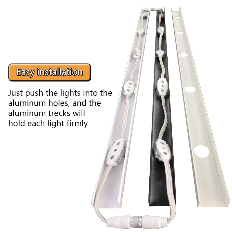 Permanent Outdoor Christmas Point Lights Modules For Roof And Eaves Decoration White Track Rgbic Led Exterior Home Lights