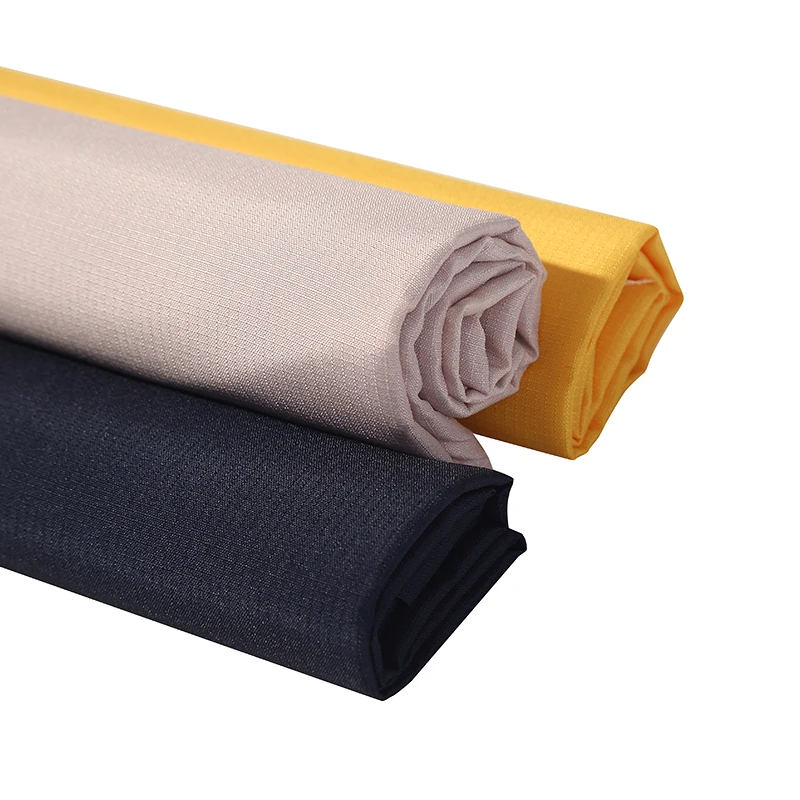 hot sale 100% polyester ribstop waterproof 0.2*0.15 peach skin ribstop pongee woven fabric