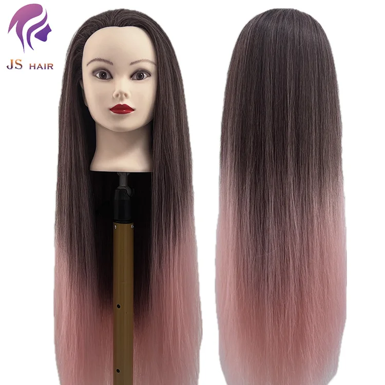 Professional college doll head Hairdressing Training Head Styling Teaching Mannequin Dummy Doll with Long Hair