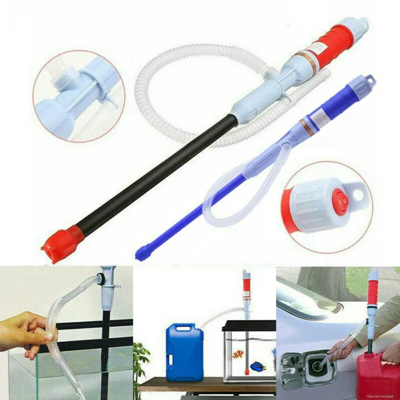 Car Truck Fuel Oil Gasoline Diesel Transfer Hand Pump Sucker Manual Siphon Suction Water Chemical Liquid Pump