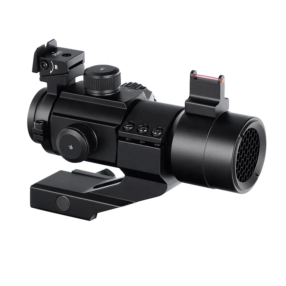 Ohhunt Optics OEM 1x30 Red Fiber Optic Tactical Reflex Sight Red Dot Sight Scope Fit For 20mm System