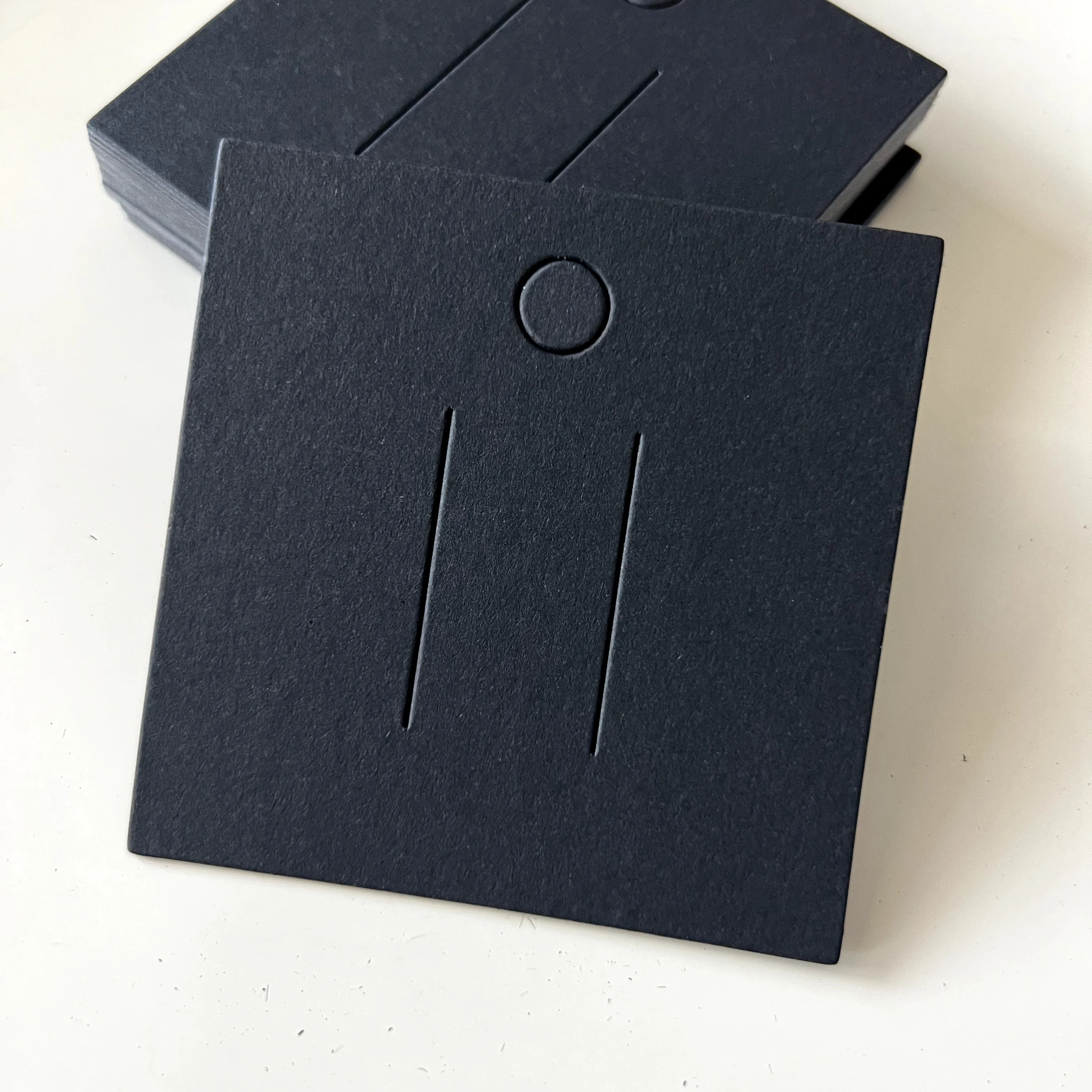 Custom Different Colors Jewelry Cardboard Cards Earrings/Necklaces Cards With Gold Logo Hot Stamping And Embossing