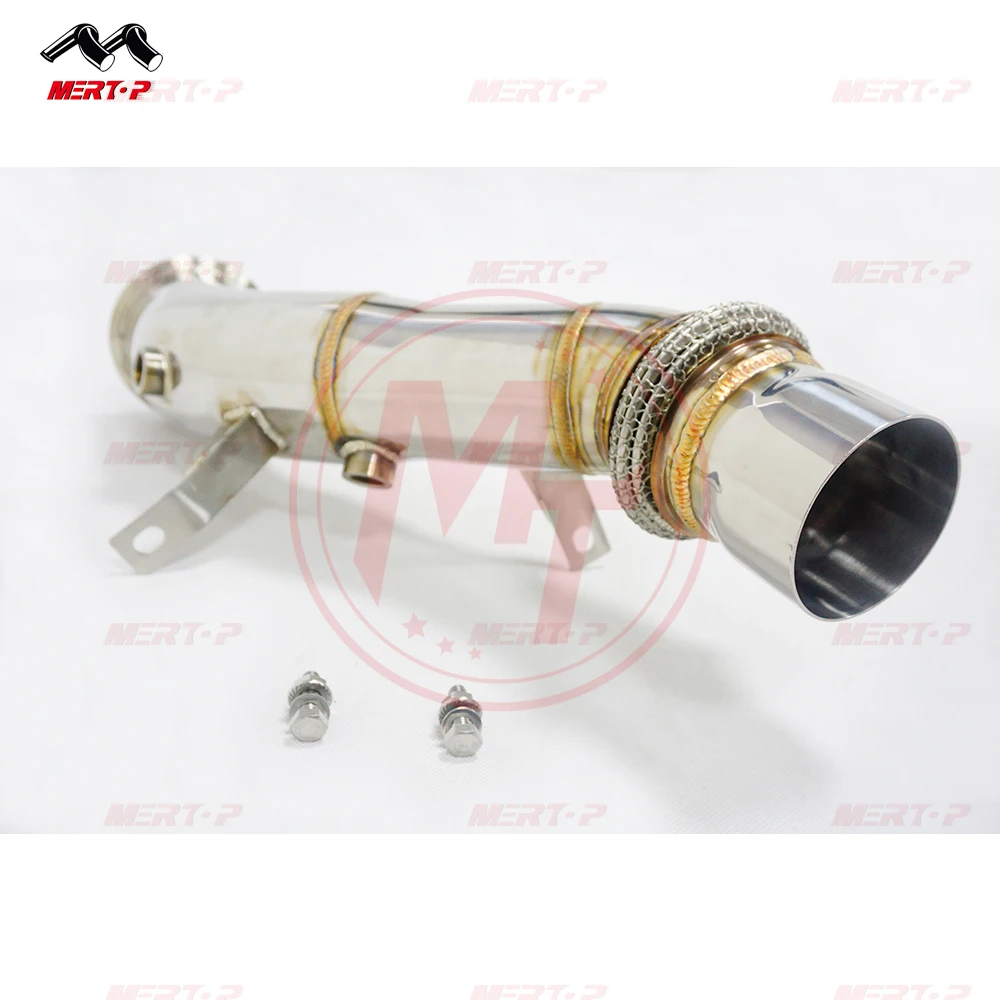 Mertop SS304 Exhaust Downpipe for F10/F11 F07 535i/Xi F12/F13 640i E70/E71 X5 X6 2010-2017downpipe