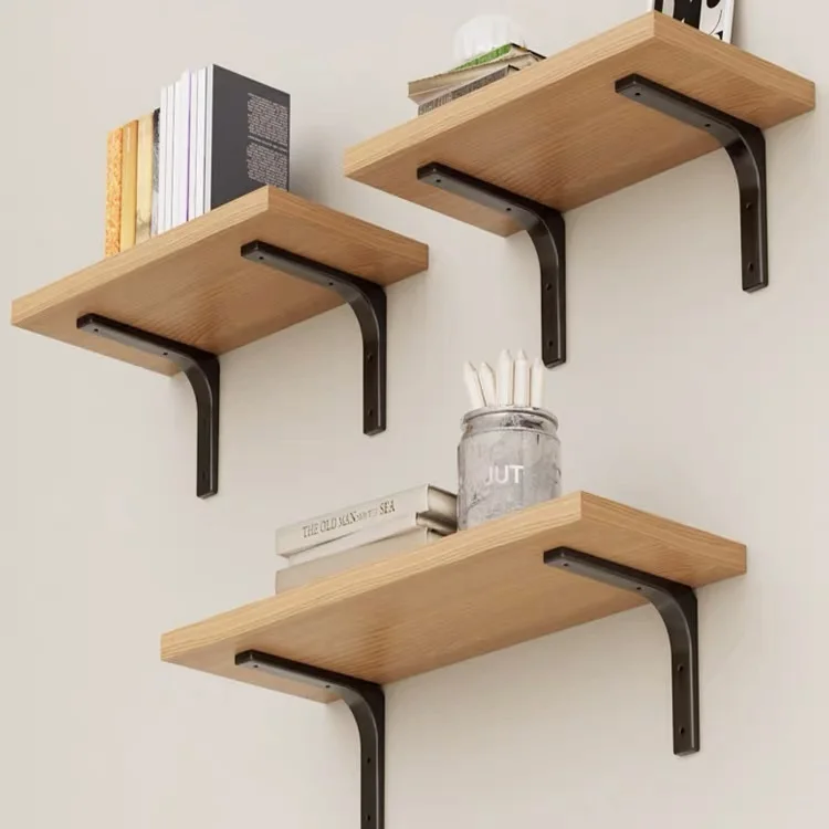 Custom Wholesale assembly MDF floating home wall rustic wood shelf storage decor furniture