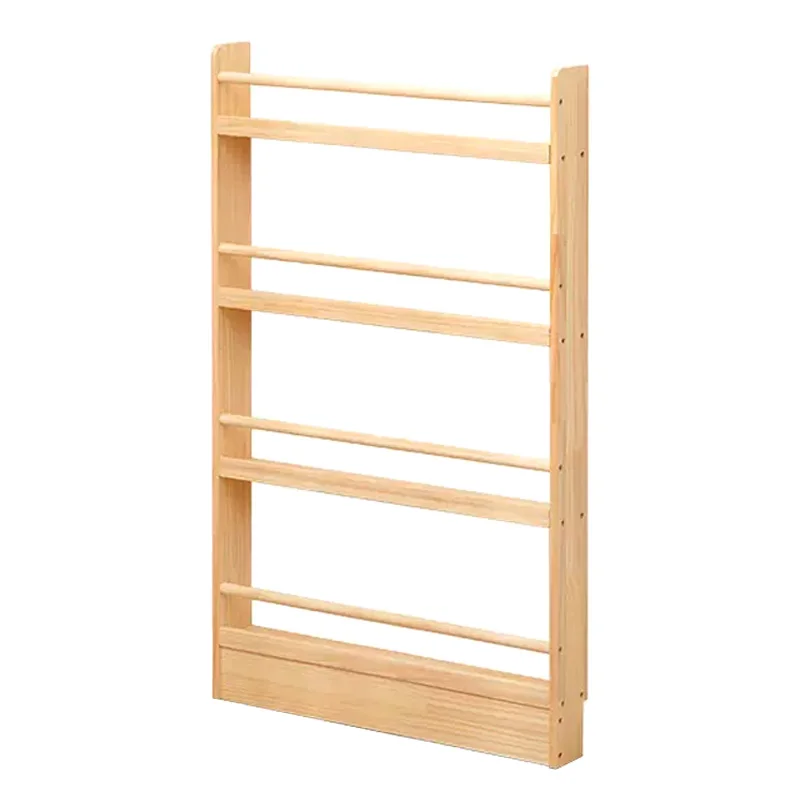 Wooden Bookcase Shelf for Easy Organization Montessori  Easy Assembly Kids Book Rack Kid Bookshelf