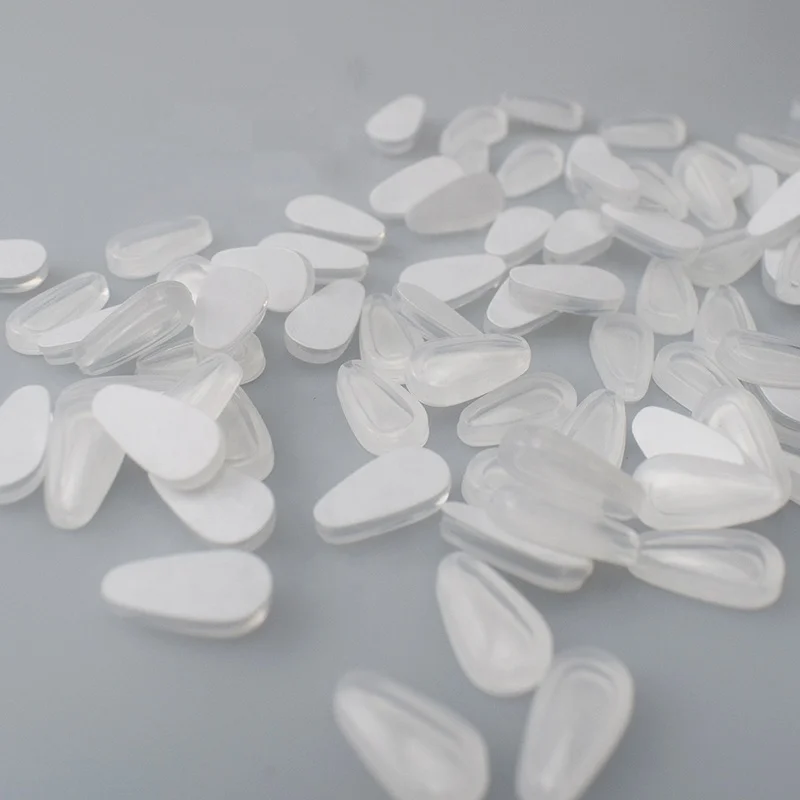 Прозрачные силиконовые аксессуары для очков в форме капли носоупоры солнцезащитных Нескользящие