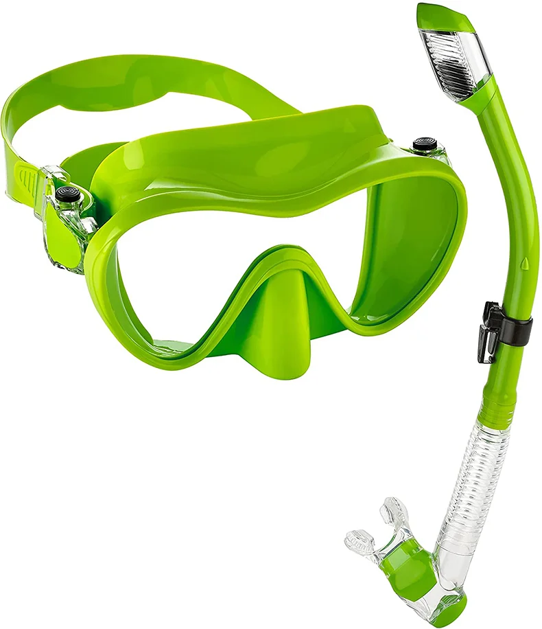 Snorkelling Mask Adult & Junior Wide View Snorkel Mask Easy Adjustable Strap Mask for Diving Snorkelling and Swimming