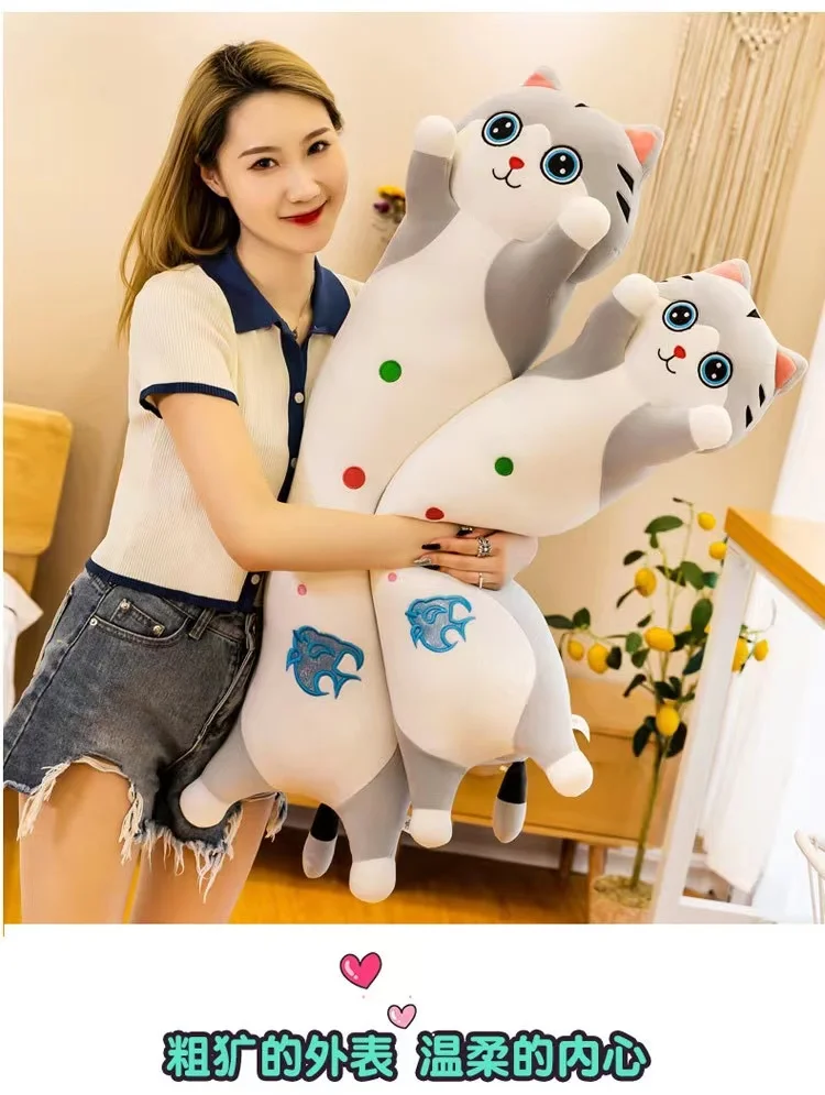 Sample free New Design  Plushies Wholesale Cute Slender cat shapee dog  Stuffed  Gifts OEM ODM plush toy