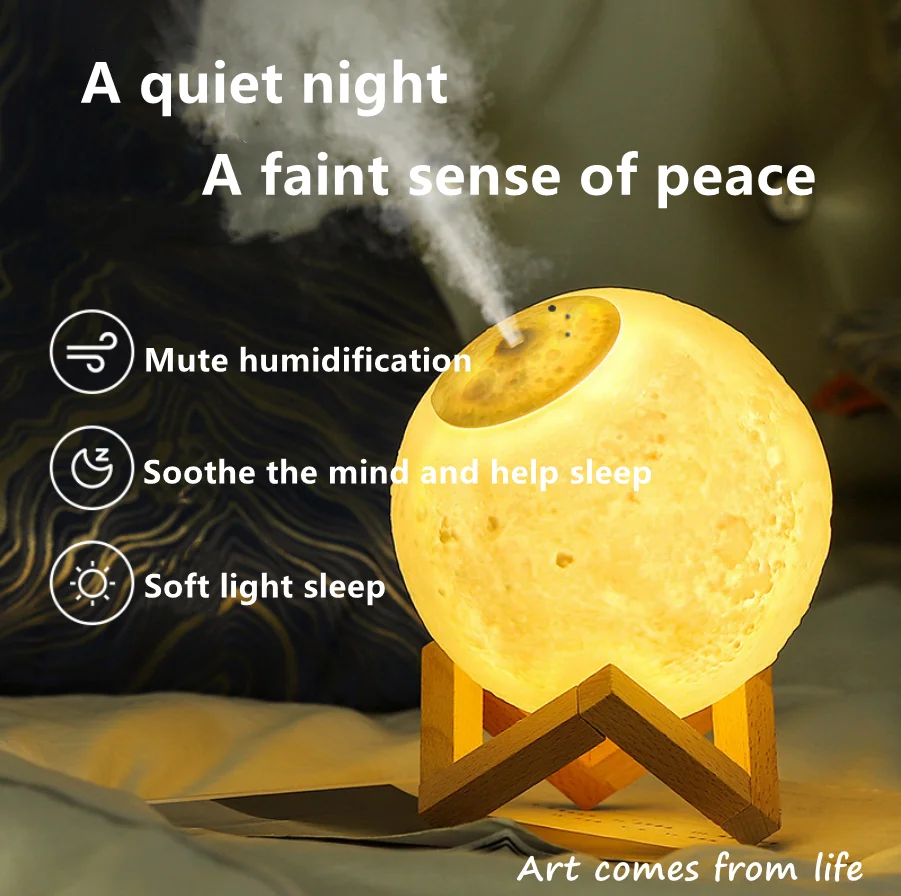 Air Personal Space Ultrasonic Spray Mist Usb Room Home Mini Portable H2o Humidifier