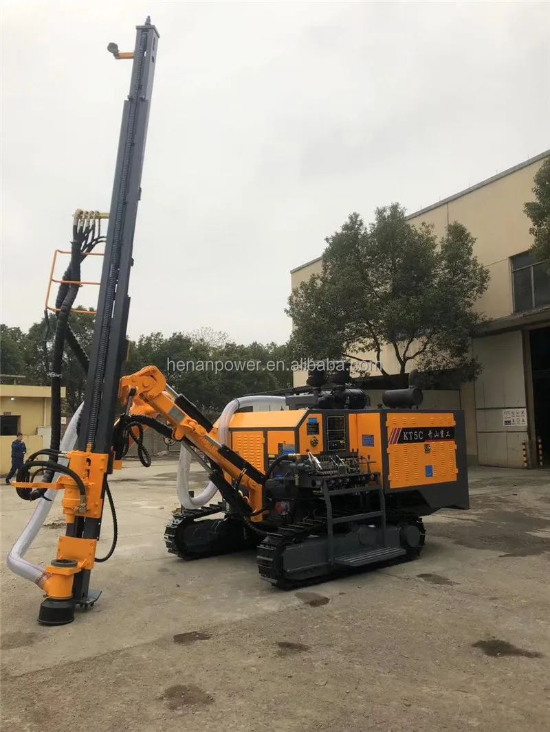 KT5C Famous Brand Kaishan Integrated Mine Dth Drilling Rig with air Compressor