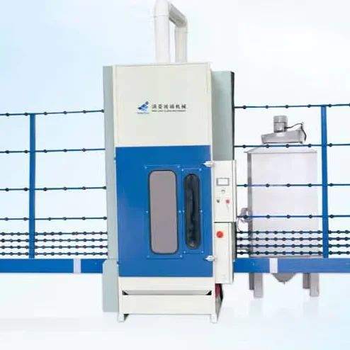 Guangdong Manling  2500mm Glass Sandblasting Machine  Automatically Vertical Sandbalster Equipment for Glass factory