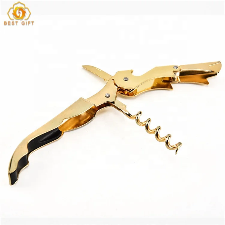 Новый тип, оптовая продажа, открывалка для бутылок из розового золота, открывалка для бутылок с красным вином