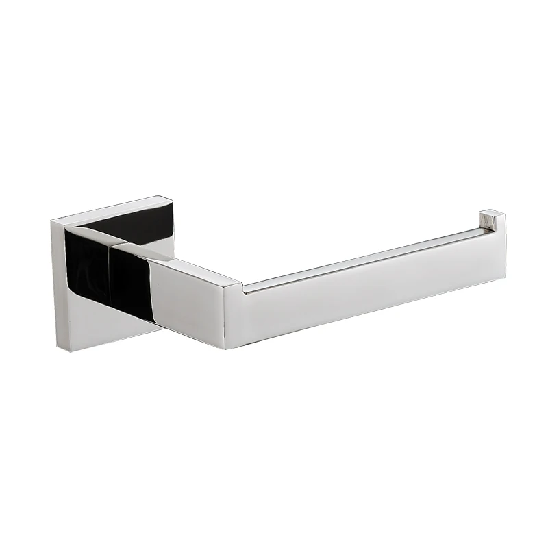 Hotel bathroom accessories single Polished Square Stainless Steel Coat Hat Hanger Robe Hook