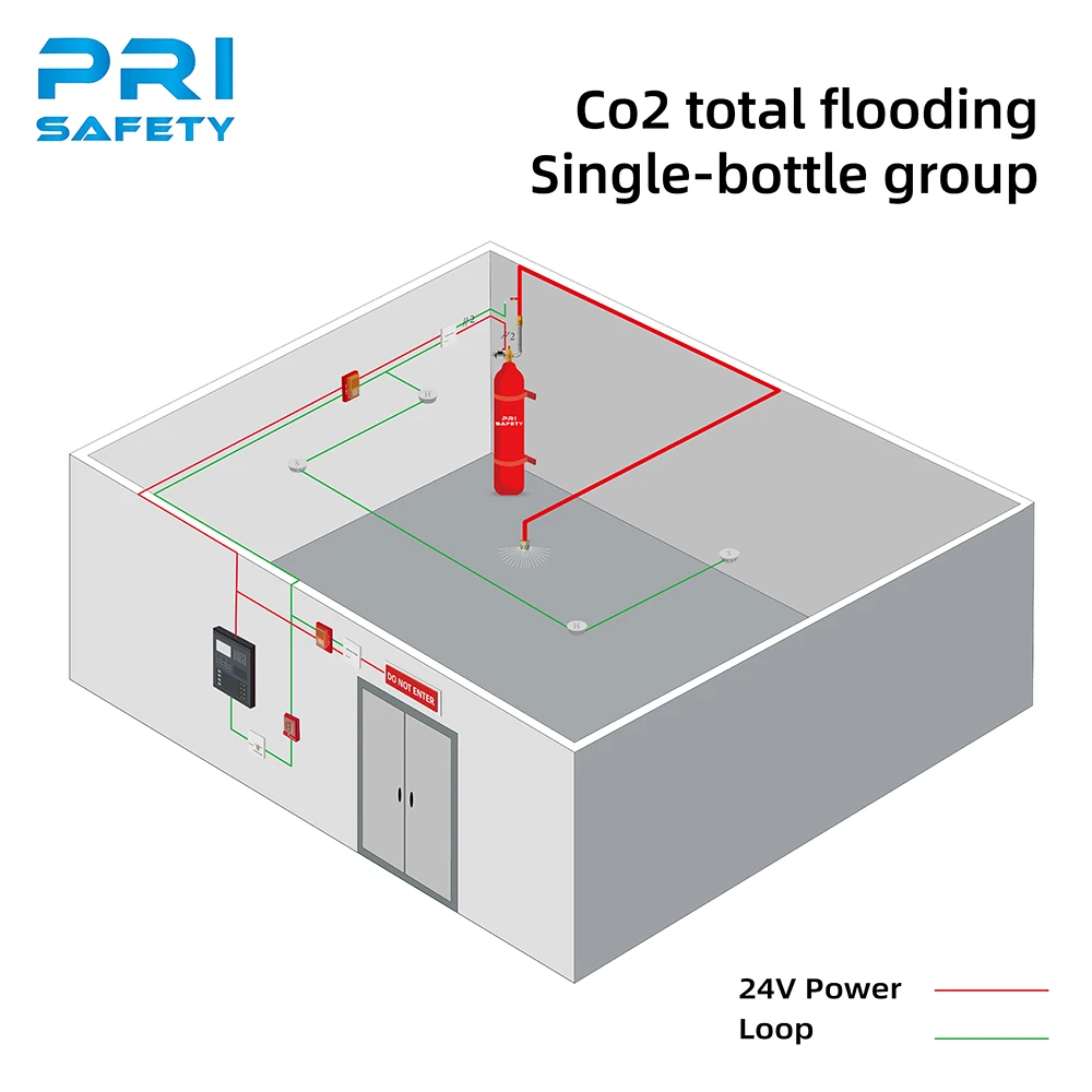 Total Flooding Fire Prevention and Control with CO2 Fire System