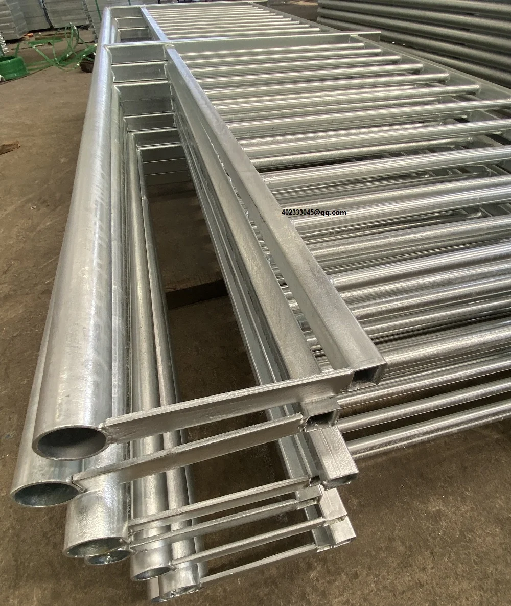 Gi Metal Tube Assemble Stair Railing Balustrade Galvanized Steel Pipe Handrail