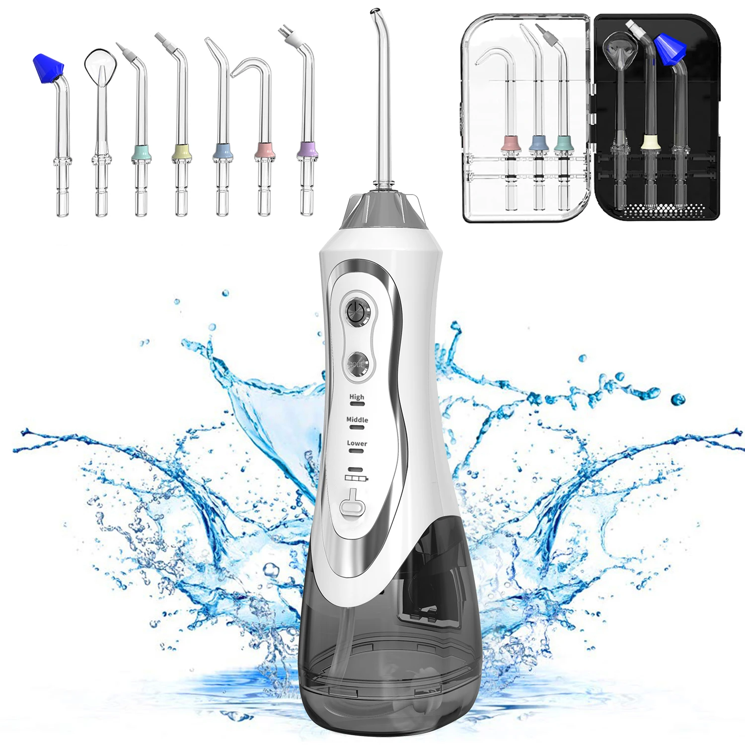 popular design 300ml tank rechargeable 1100mAh battery 3 models dental irrigator