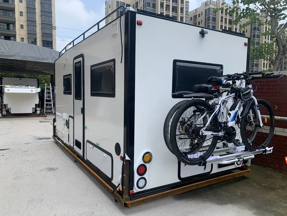 High Quality Ecocampor Fiberglass Travel Trailer Off Road Caravan 4x4 Truck Camper for Sale