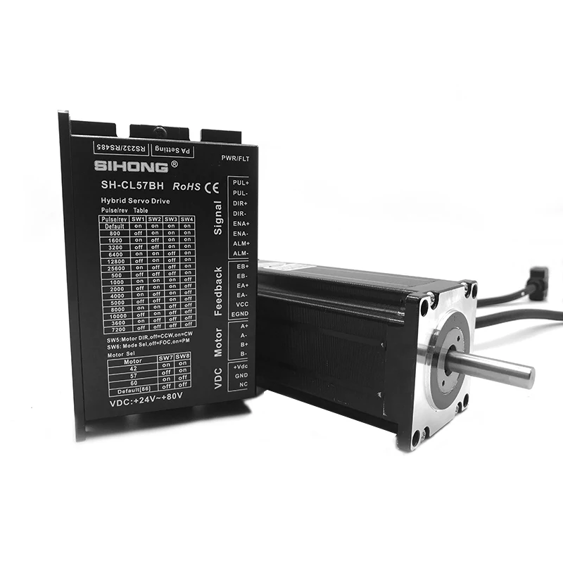 Sihengmotor CE качество 2 Фаза Nema23 48V мотора сервопривода 3Nm шаговый двигатель и драйвер для лазерной