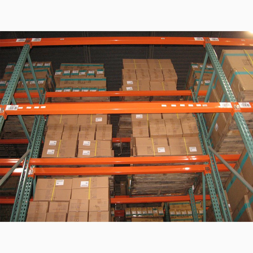 cheap warehouse teardrop pallet racking with welded base plate for American Market