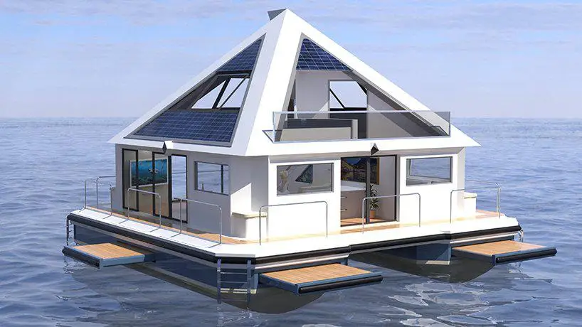 Modular Prefab Floating Cottage Floating Cottage Stable Boat Houses