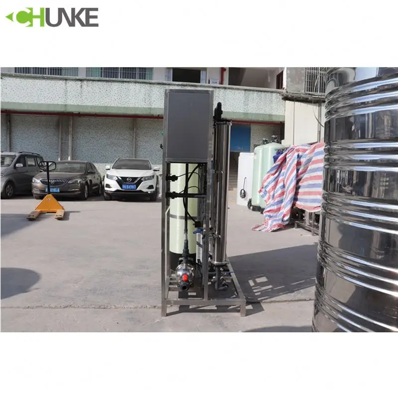 Water reverse osmosis 1 ton 500LPH water filtration machine clack softener desalination water treatment