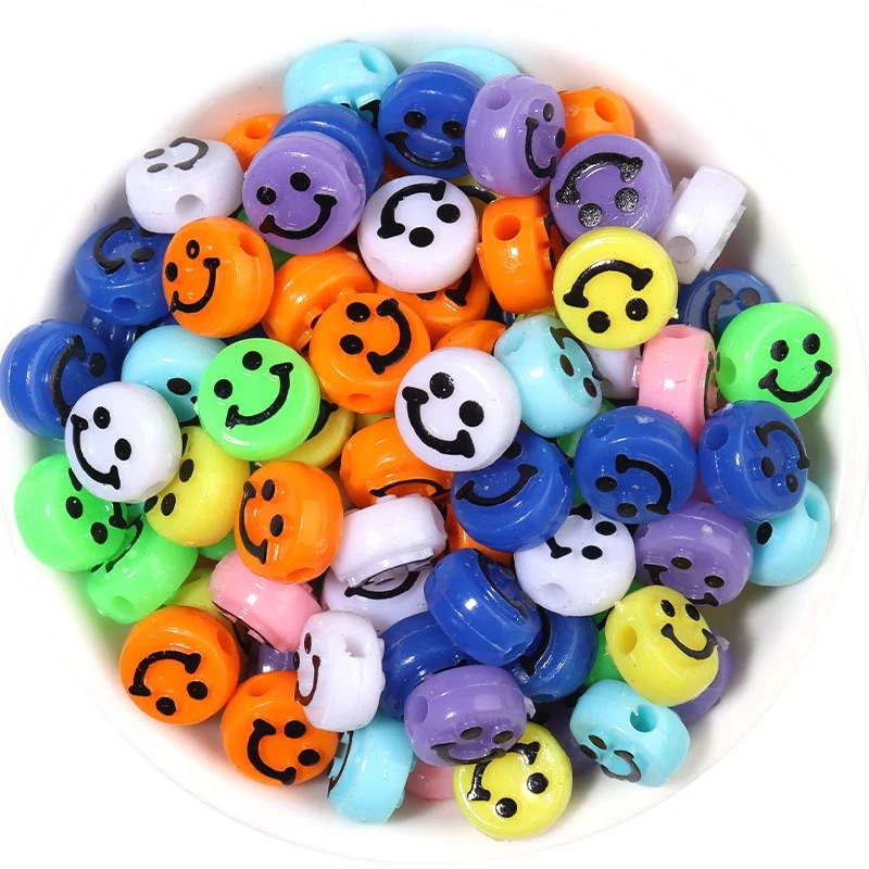 6mm Smile Loose Beads Other Loose Beads Kids Jewelry High Quality Loose Crystals Beads Wholesale