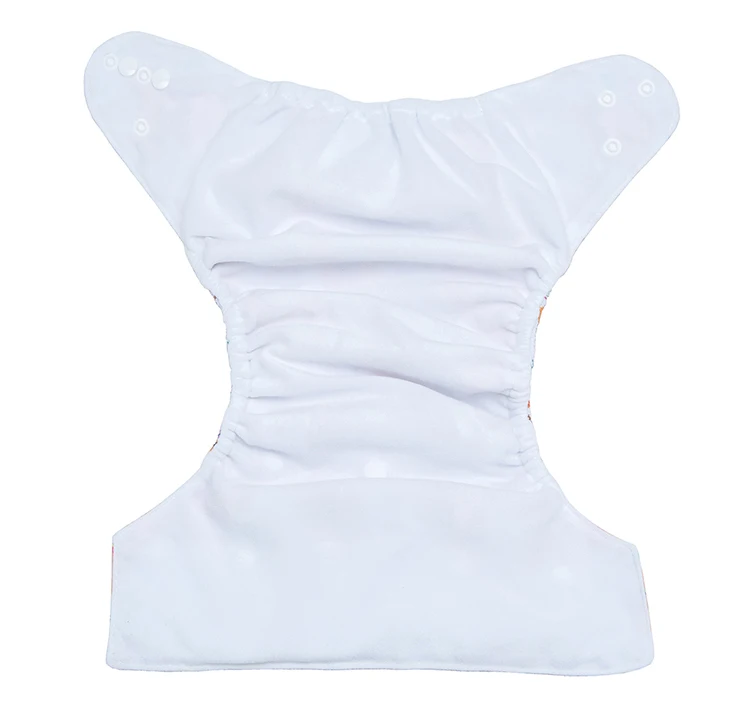 Solid Cloth Diaper One Size Fits All Washing Nappies Button Adjusted Diaper Factory Reusable Pocket Diaper