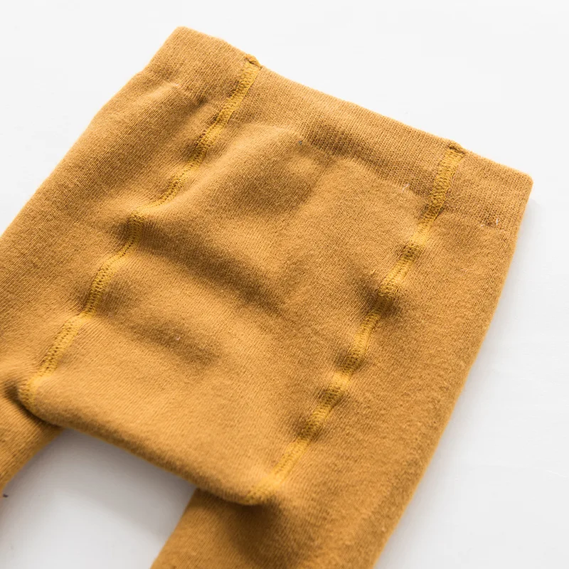 Детские осенне-зимние колготки для девочек, детские цветочные чулки, хлопковые теплые колготки