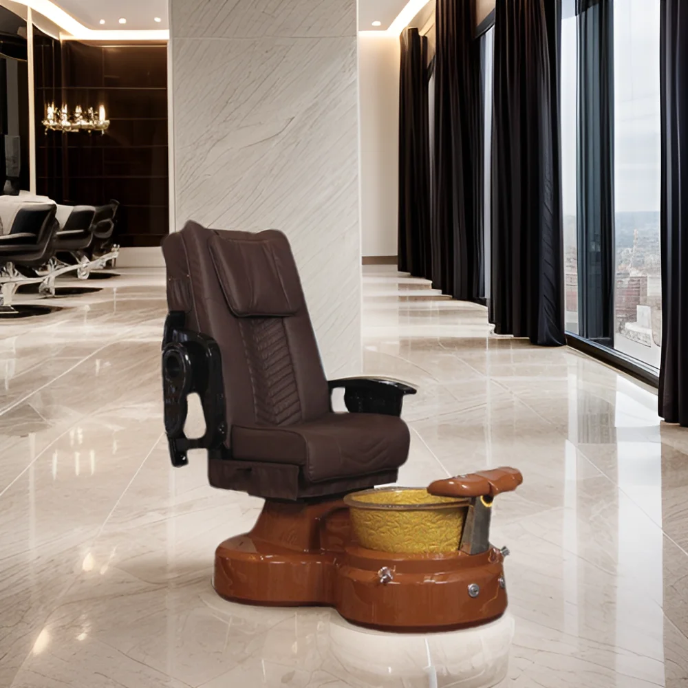 Wholesale manufacturer of nail enhancement equipment diamond leather band massage high end foot chair