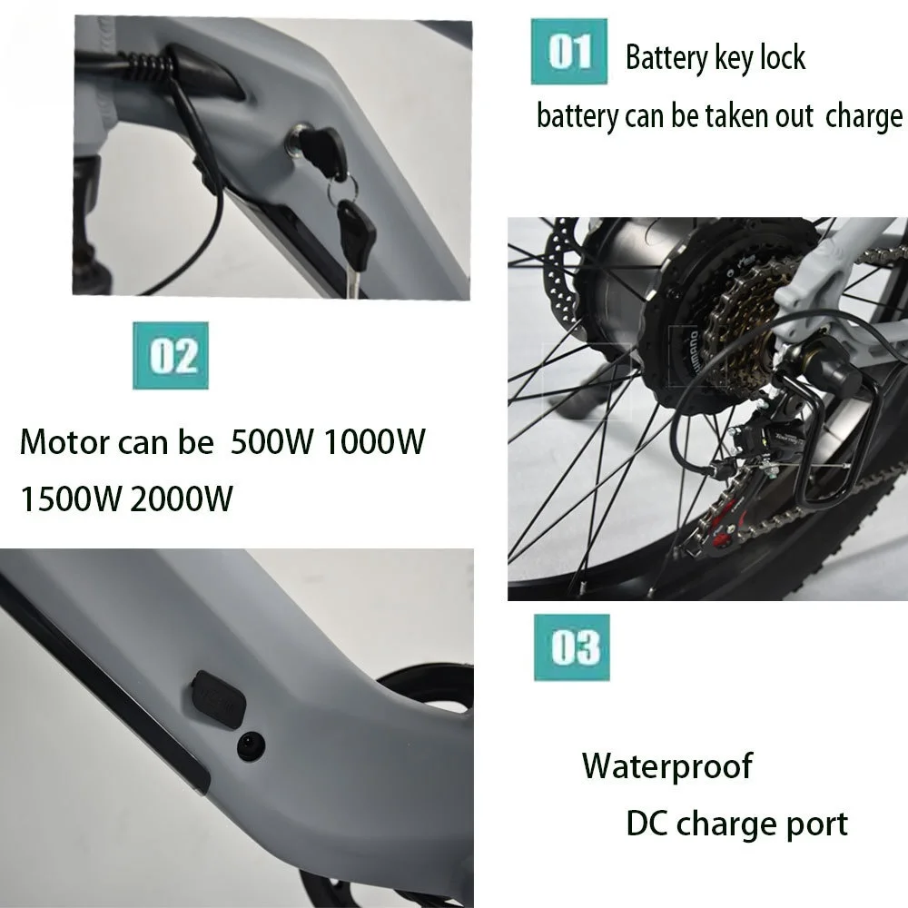 Electric Bicycle 500w/1000w/1500w High Power 48V US Overseas Warehouse