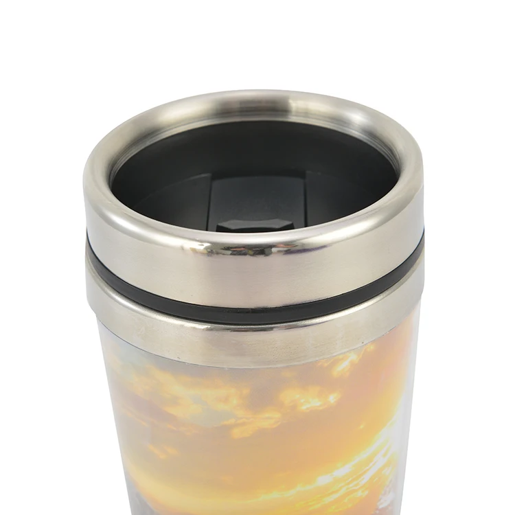 Sublimation Blanks Promotional Cheap Price Custom Design PP Lid Metal Big Fancy Cute Cartoon Water Cup