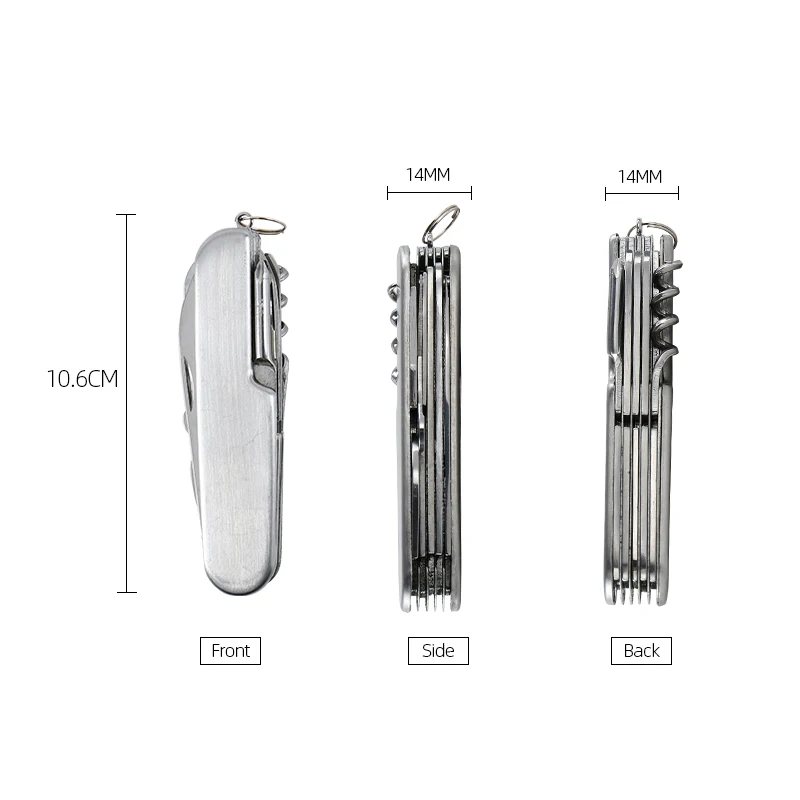 EDC Portable Stainless Steel Multifunctional Knife Swiss Knife Knife