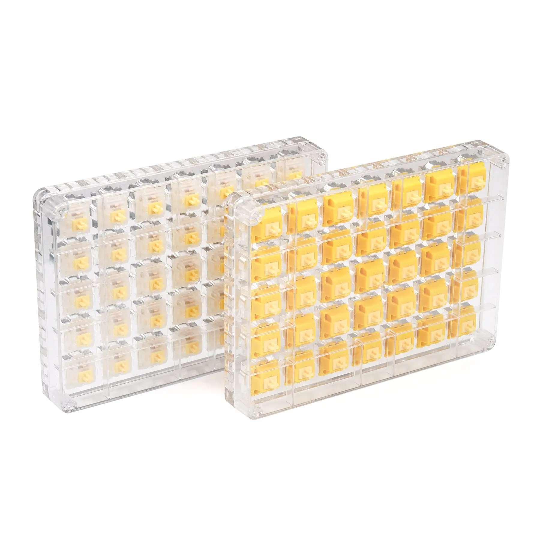 Premiunm  acrylic serving tray fit 35pcs customized transparent  GATERON keyboard switch tester