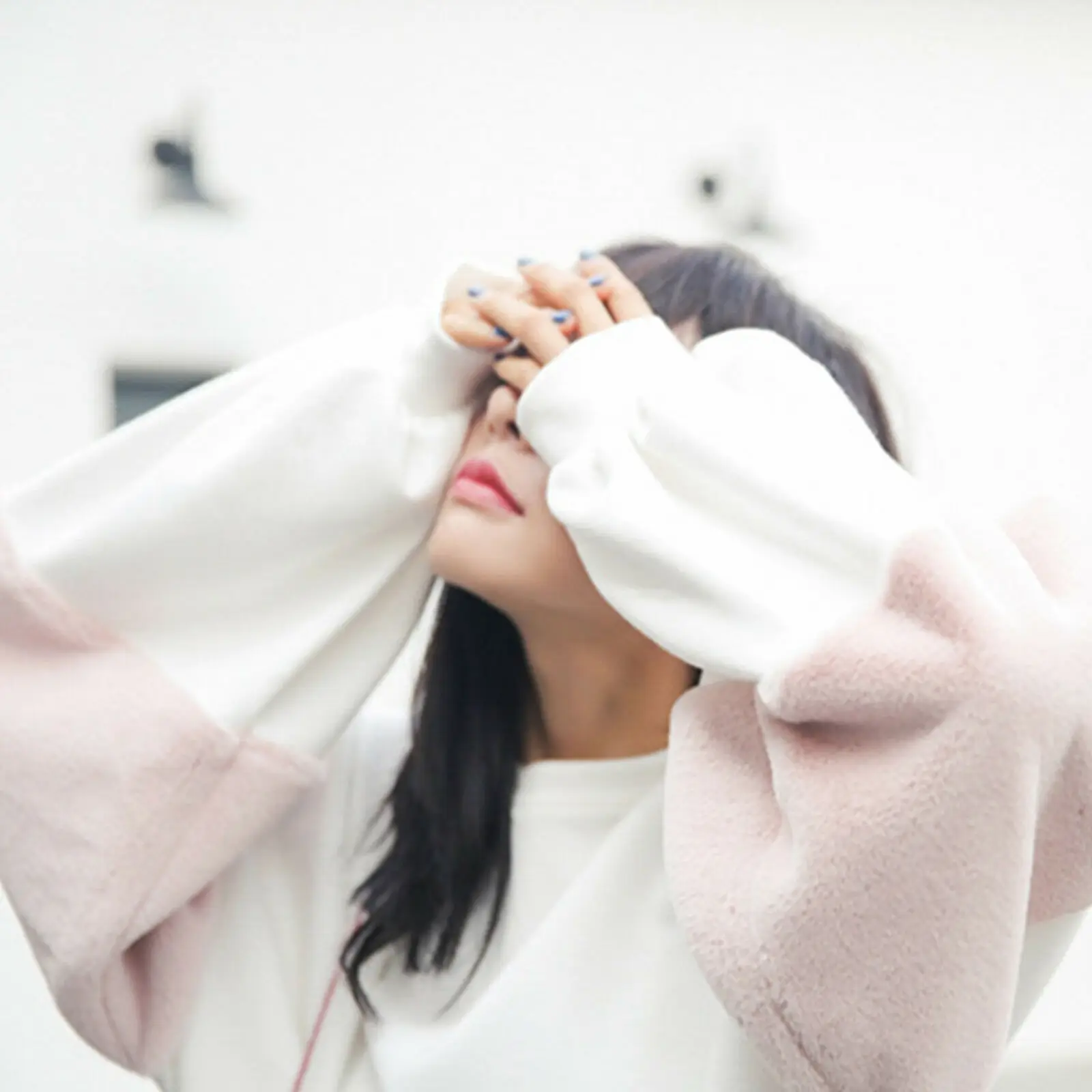 
Womens Plush Long Sleeve Sweater Wholesale Pullover Crop Tops Hoodies Sweatshirt Jumper 