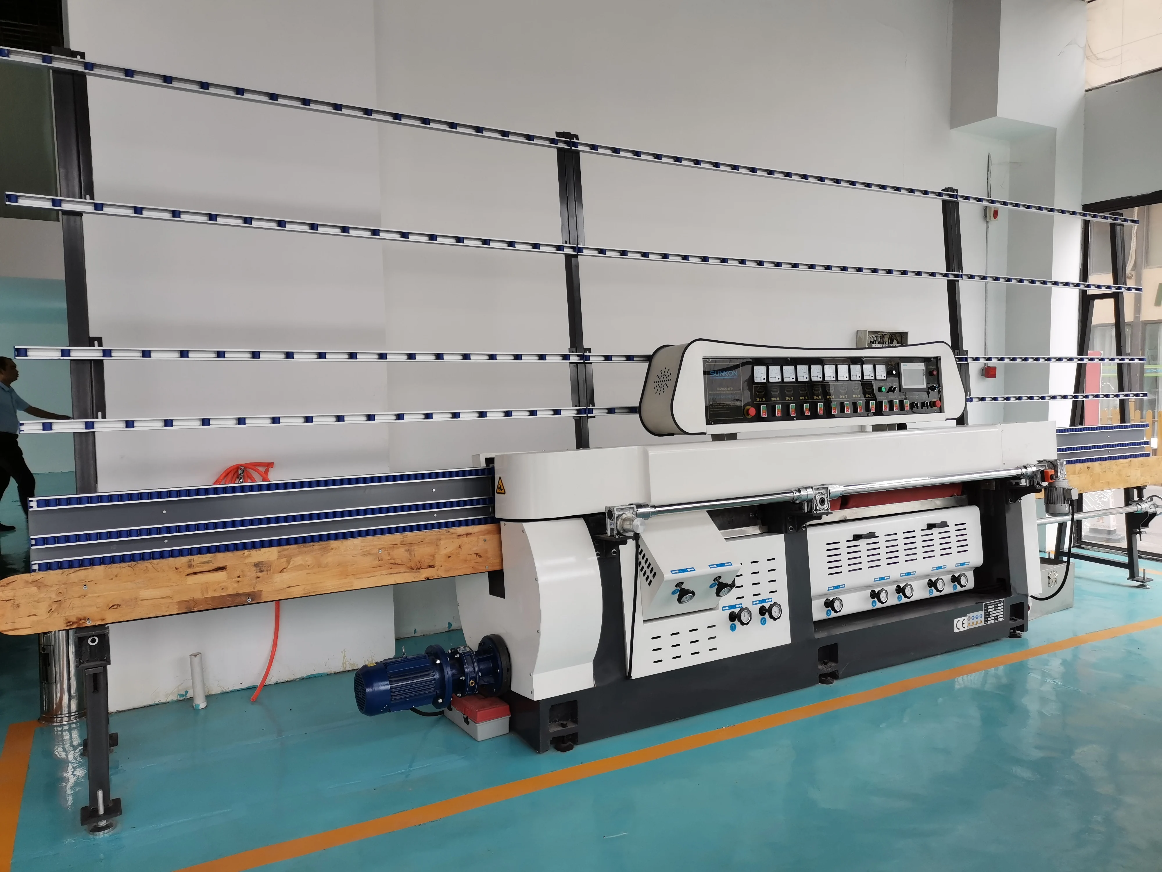 CGZ11325P-45 Hot Selling Art Glass Grinding 45 Degree Angle Pencil Edging Machine