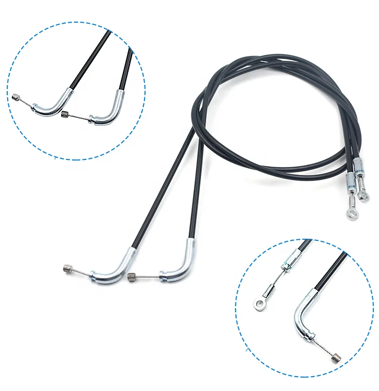 die-casting zinc head steel wire rope control cable assembly bowden cable with customized fittings