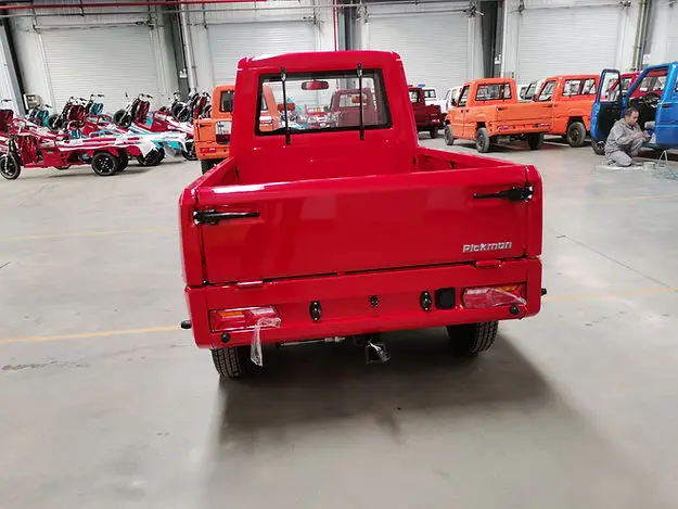 Mini Electric Car Pickup Delivery Truck for Cargo  4 Wheel Electric truck Car Single row Left hand driving 5kw motor 2 seats