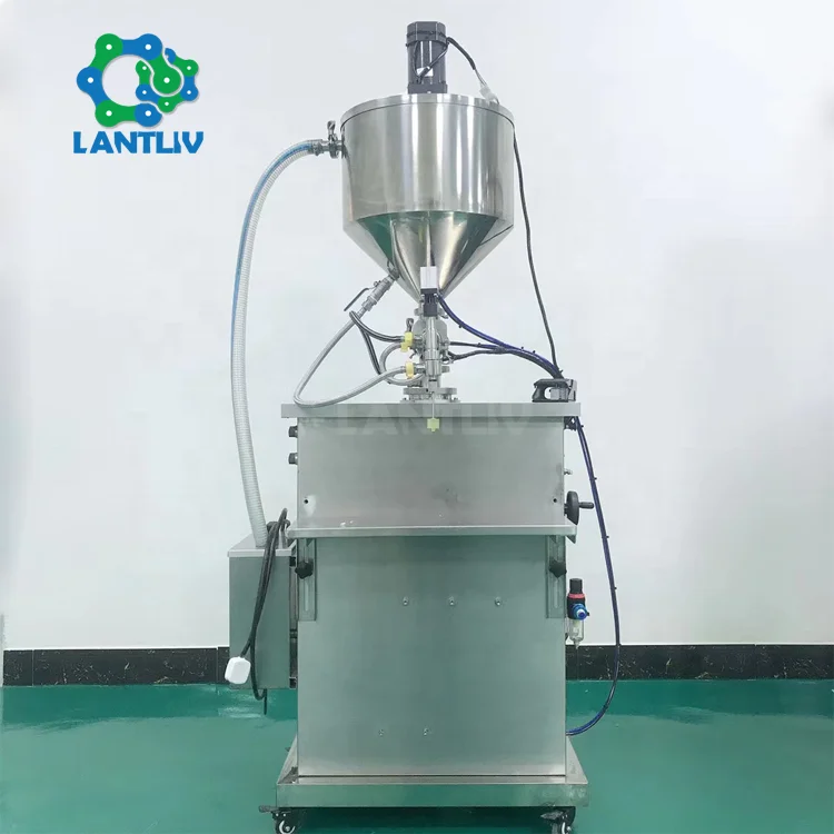 Semi Automatic Thick Cream Gel Wax Keep Heat Hot Filler 50ml Pneumatic Constant Temperature Ointment Filling Machine for Sale