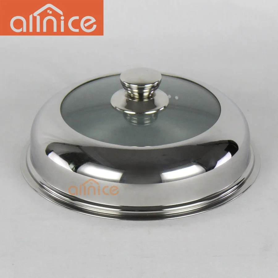 ss201 Glass stainless lid two-ply optima japanese stainless steel food steamer pot