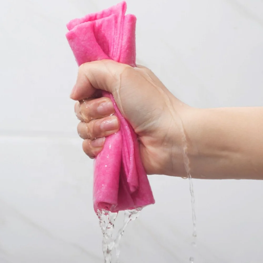 Germany 4-color non-woven dishwashing cloth household multi-functional cleaning towel non-trace absorbent cloth