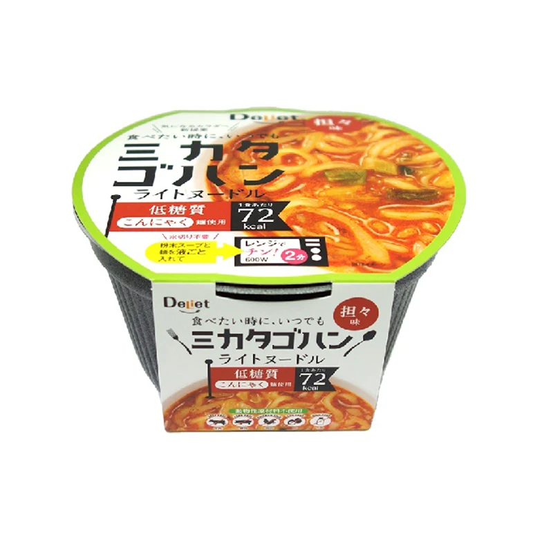 MIKATAGOHAN flavorful low carb cup Japanese ramen noodles instant