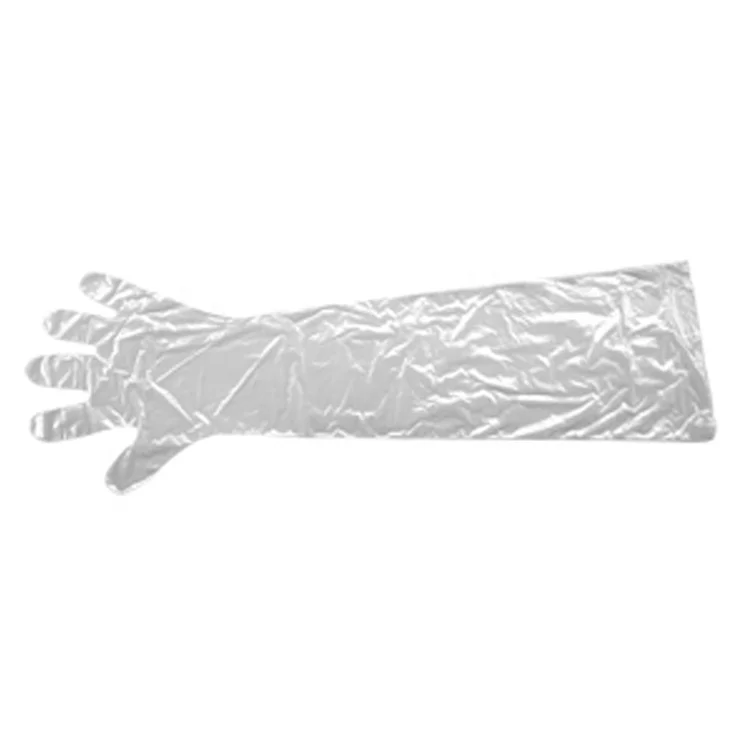 
High Strength PE Long Sleeve Disposable Veterinary Insemination Gloves 