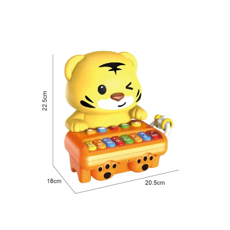 EPT Wholesale Early Education Children Cartoon Panda Tiger Electronic Organ Light Instrument Piano Playing Learning Music Toys